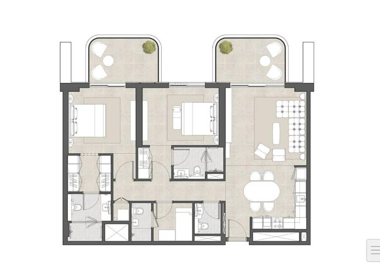 Terrassenwohnung zum Kauf provisionsfrei 1.007.006 € 3 Zimmer 104,9 m² Dubai