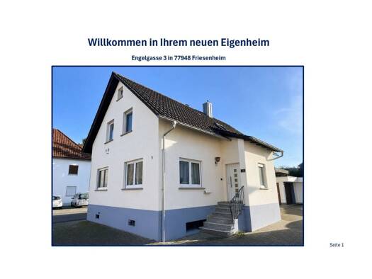 Einfamilienhaus zum Kauf provisionsfrei 420.000 € 4 Zimmer 121 m² 481 m² Grundstück Engelgasse 3 Friesenheim Friesenheim 77948