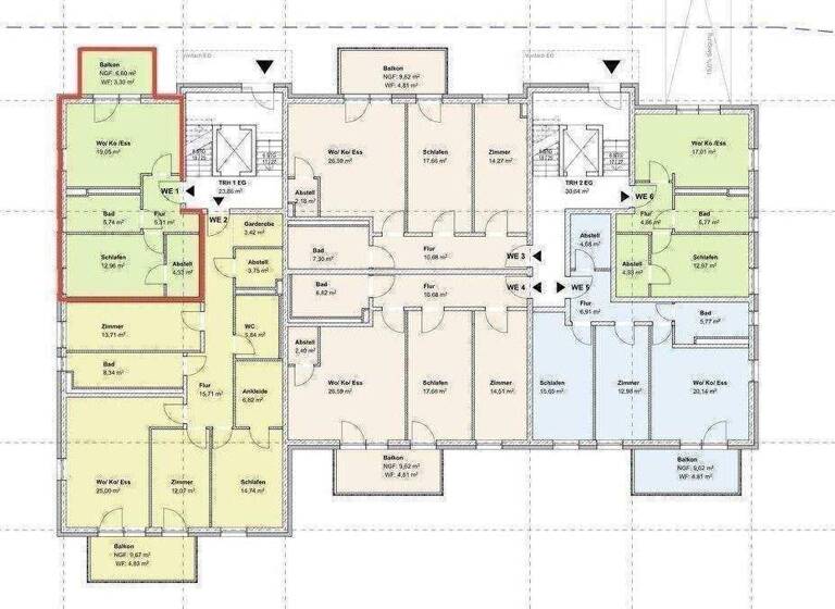 Wohnung zum Kauf provisionsfrei als Kapitalanlage geeignet 228.105 € 2 Zimmer 50,7 m² Zeitzer Straße 2 Löbstedt Jena 07743