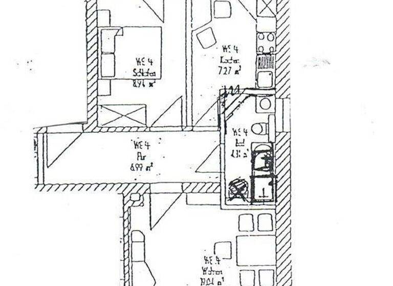 Wohnung zur Miete 275 € 2 Zimmer 50 m² Alexanderstraße 8 Pölbitz Zwickau 08058