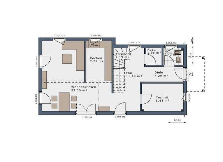 Einfamilienhaus zum Kauf provisionsfrei 271.355 € 4 Zimmer 123 m² 650 m² Grundstück Balhorn 34308