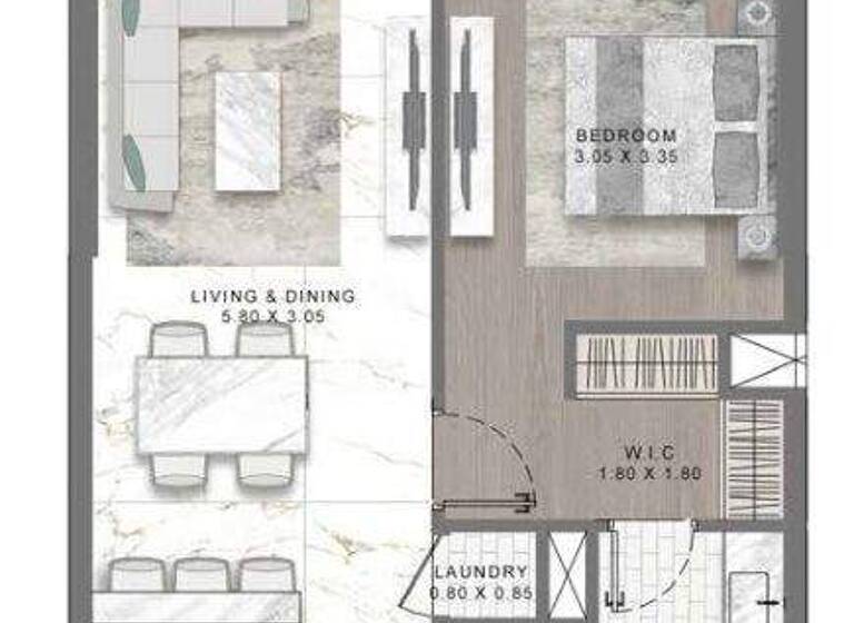 Wohnung zum Kauf provisionsfrei 325.600 € 2 Zimmer 74 m² Dubai