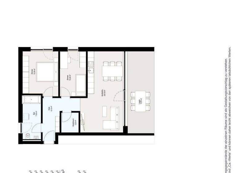 Terrassenwohnung zum Kauf - Erstbezug 530.000 € 3 Zimmer 71,8 m² 1. Geschoss Auf der Bleiche 8 Frastanz 6820