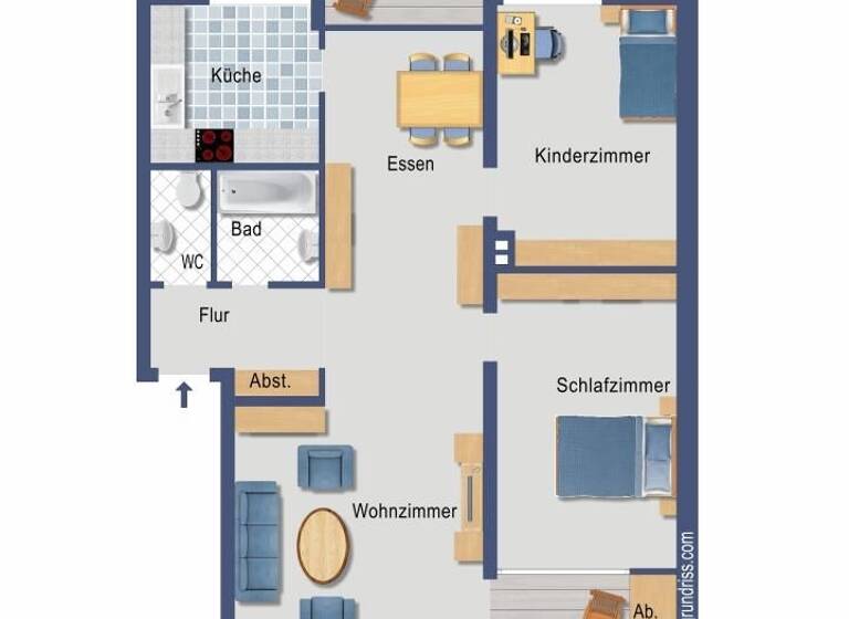Wohnung zum Kauf provisionsfrei 313.500 € 3 Zimmer 82,7 m² 2. Geschoss Josef-Gockeln-Straße 7 Neubrück Köln 51109