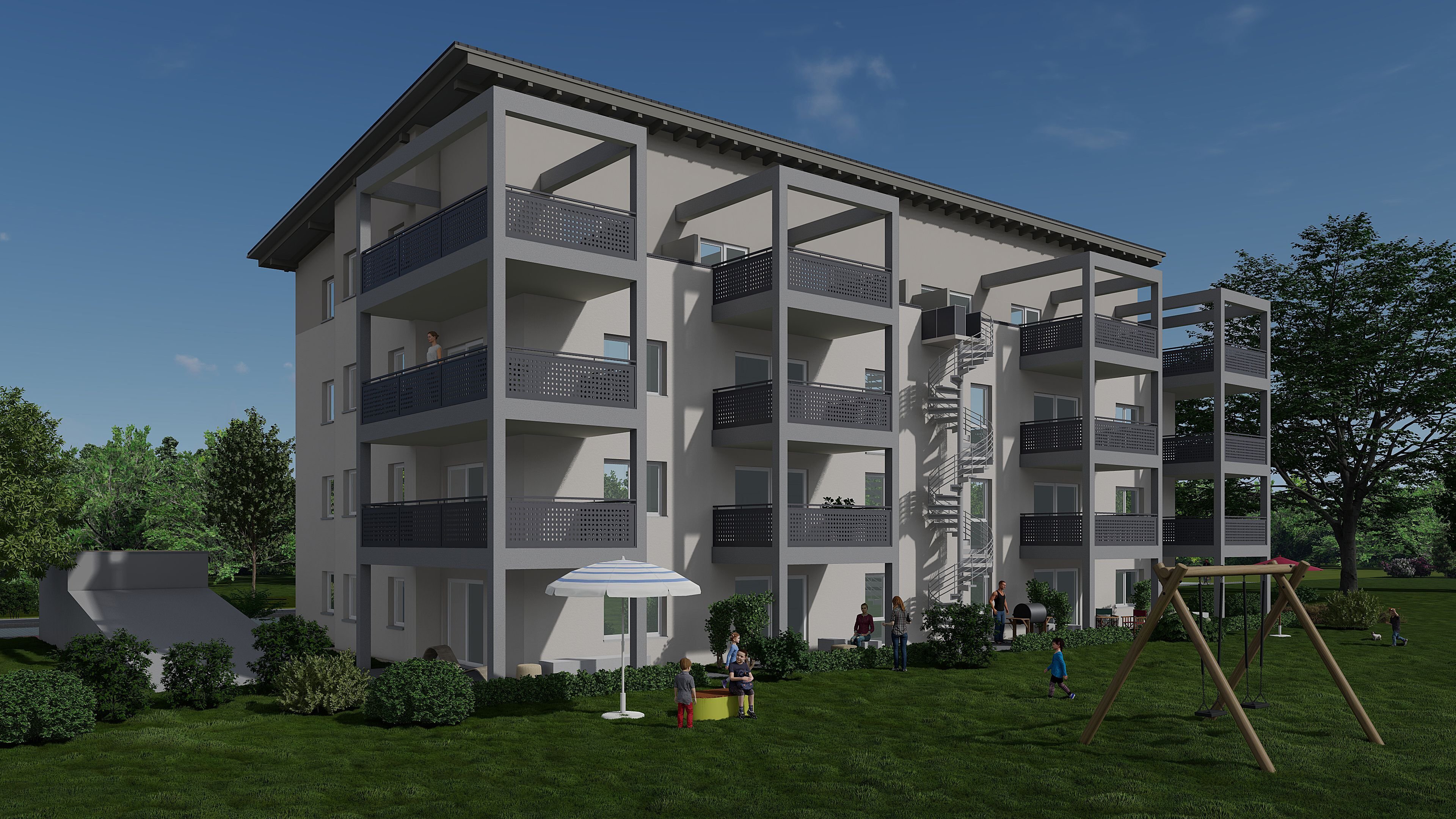 Terrassenwohnung zum Kauf provisionsfrei als Kapitalanlage geeignet 221.000 € 2 Zimmer 42,4 m²<br/>Wohnfläche Finkenweg Föhrenwinkel Waldkraiburg 84478