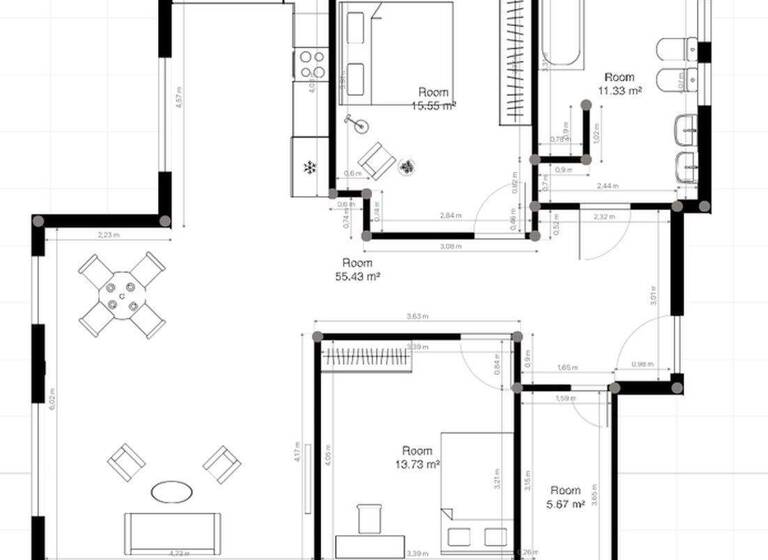 Wohnung zur Miete - Erstbezug 890 € 3 Zimmer 85,5 m² 1. Geschoss Schlüchtern 36381