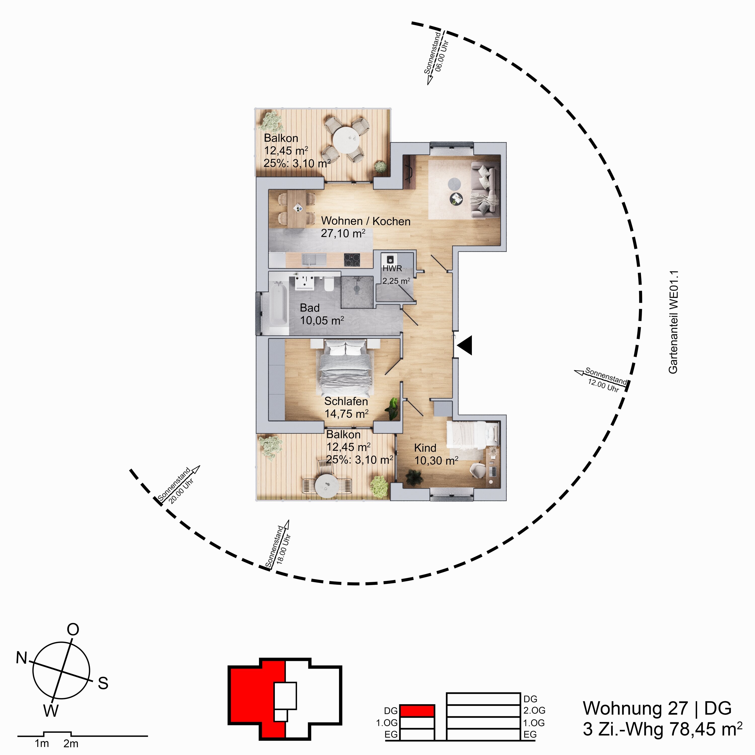 Wohnung zum Kauf provisionsfrei 423.630 € 3 Zimmer 78,5 m²<br/>Wohnfläche 1.<br/>Geschoss An den Pferdnerkabeln Thekla Leipzig 04349