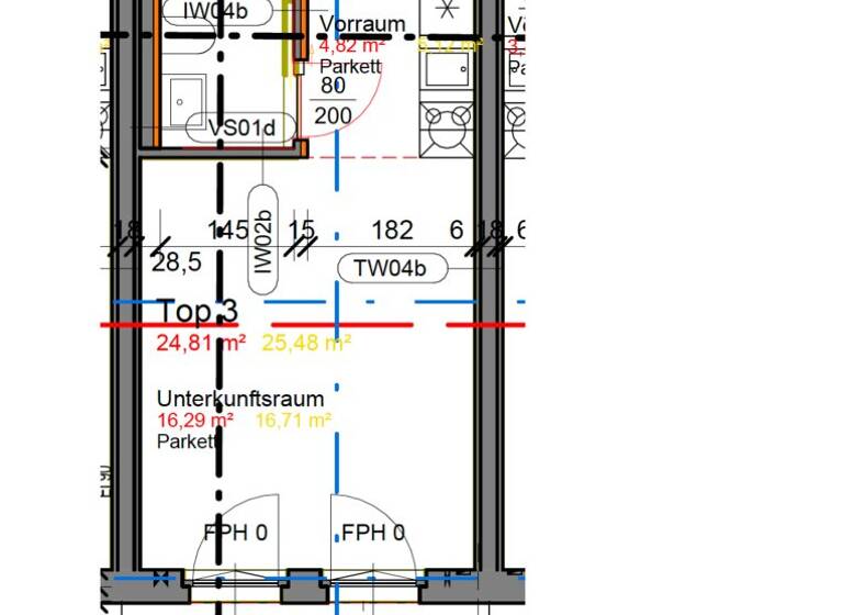 Studio zum Kauf - Erstbezug 205.000 € 1 Zimmer 24,8 m² EG Wien 1170