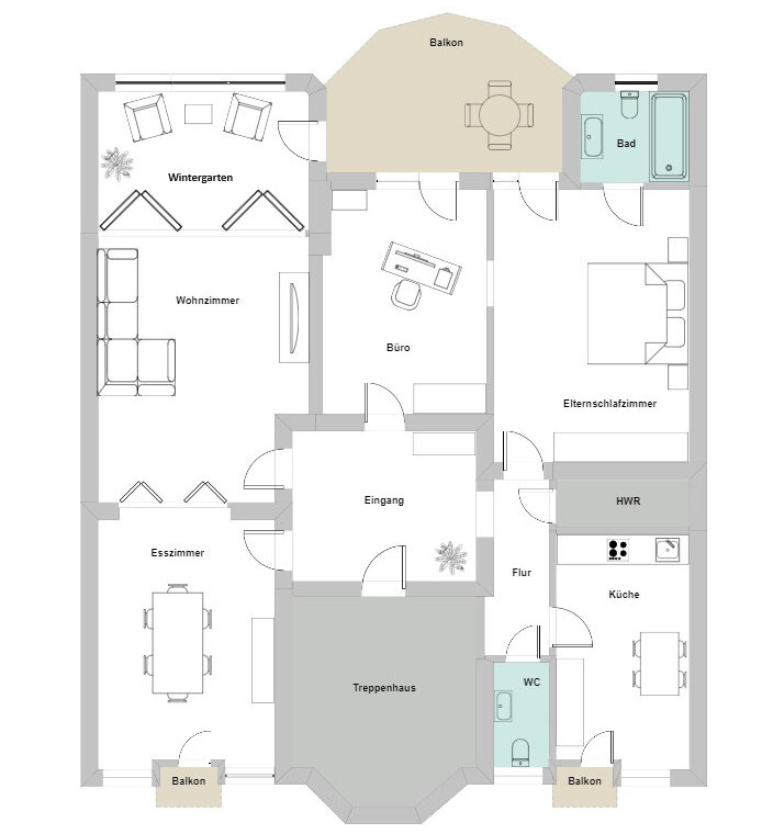 Wohnung zum Kauf 860.000 € 4 Zimmer 137 m²<br/>Wohnfläche 2.<br/>Geschoss Neuehrenfeld Köln 50823