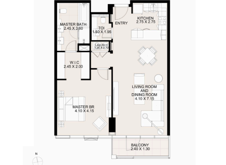 Wohnung zum Kauf 822.099 € 2 Zimmer 90,5 m² Dubai