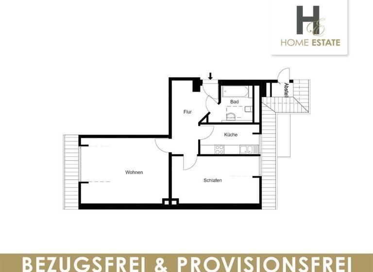 Wohnung zum Kauf provisionsfrei als Kapitalanlage geeignet 239.000 € 2 Zimmer 66 m²<br/>Wohnfläche Fregestraße 9 Zentrum-Nordwest Leipzig 04105