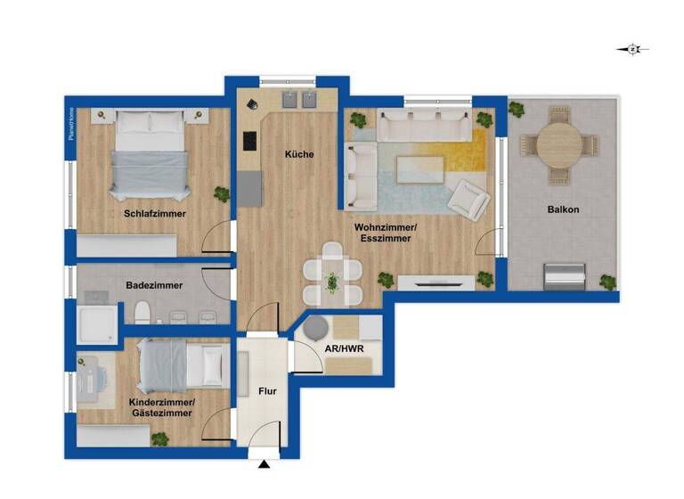 Wohnung zum Kauf 349.000 € 3 Zimmer 73 m² Hage 26524