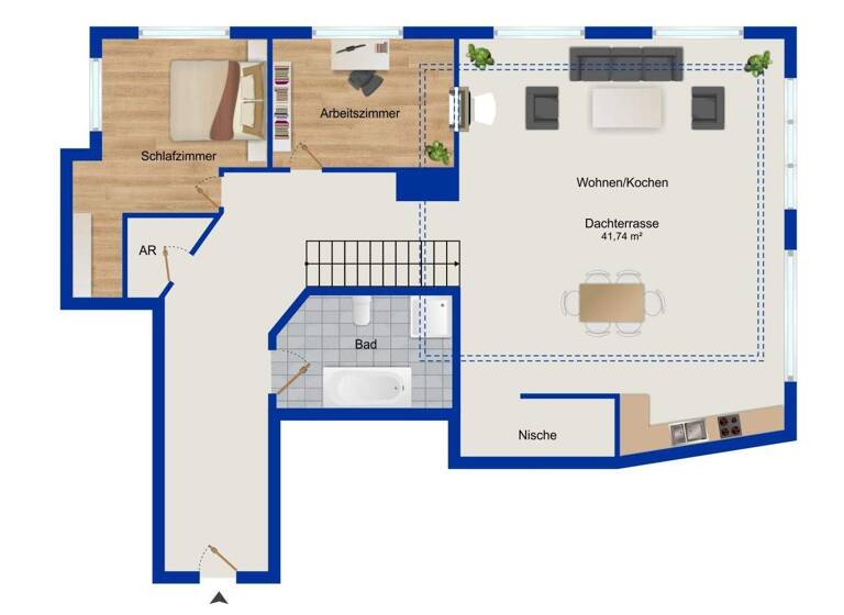 Wohnung zum Kauf provisionsfrei 549.000 € 3 Zimmer 156 m² Stadtmitte Rostock 18055