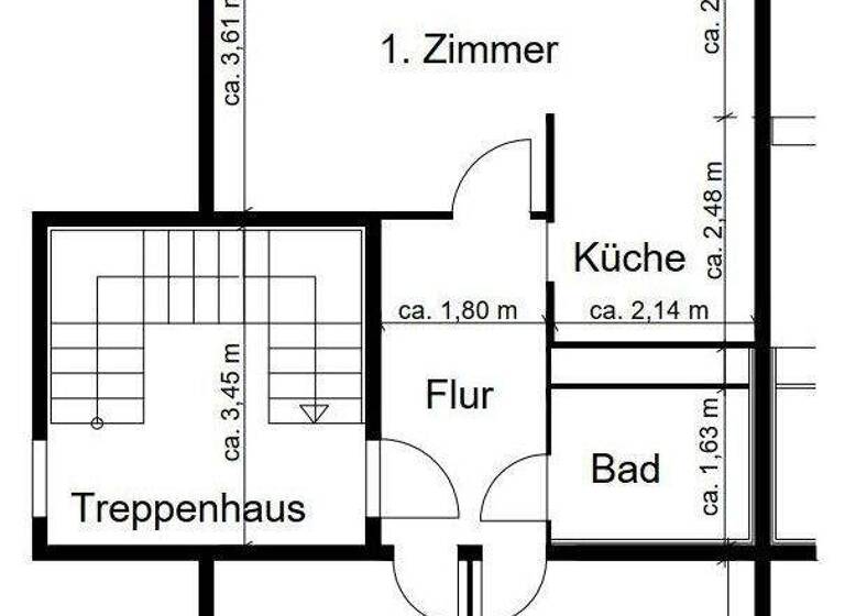 Wohnung zur Miete 367 € 3 Zimmer 57 m² 2. Geschoss Schmellwitzer Straße 2a Schmellwitz Cottbus 03044