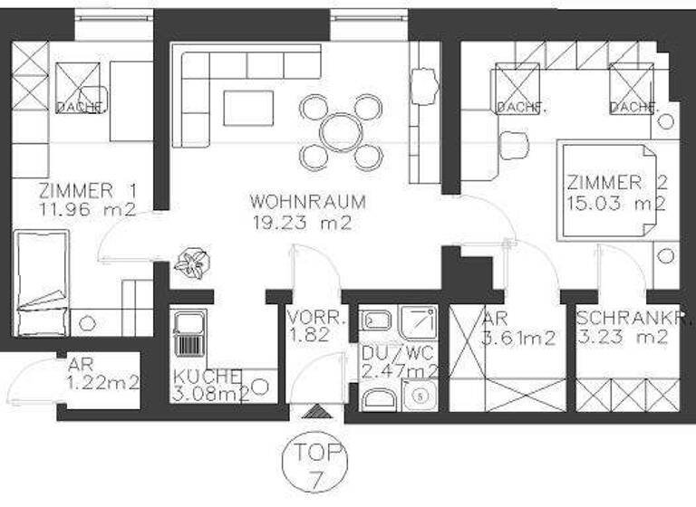 Wohnung zum Kauf 199.000 € 3 Zimmer 60,4 m² 2. Geschoss Dorfplatz 18 Kirchdorf in Tirol 6382