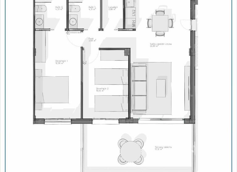 Wohnung zum Kauf provisionsfrei 235.000 € 2 Zimmer 71 m² Vera