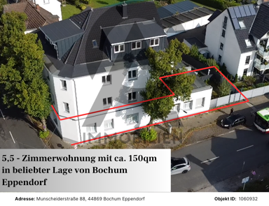 Wohnung zur Miete 1.650 € 5,5 Zimmer 150 m² EG frei ab sofort Munscheiderstraße 88 Eppendorf Bochum 44869