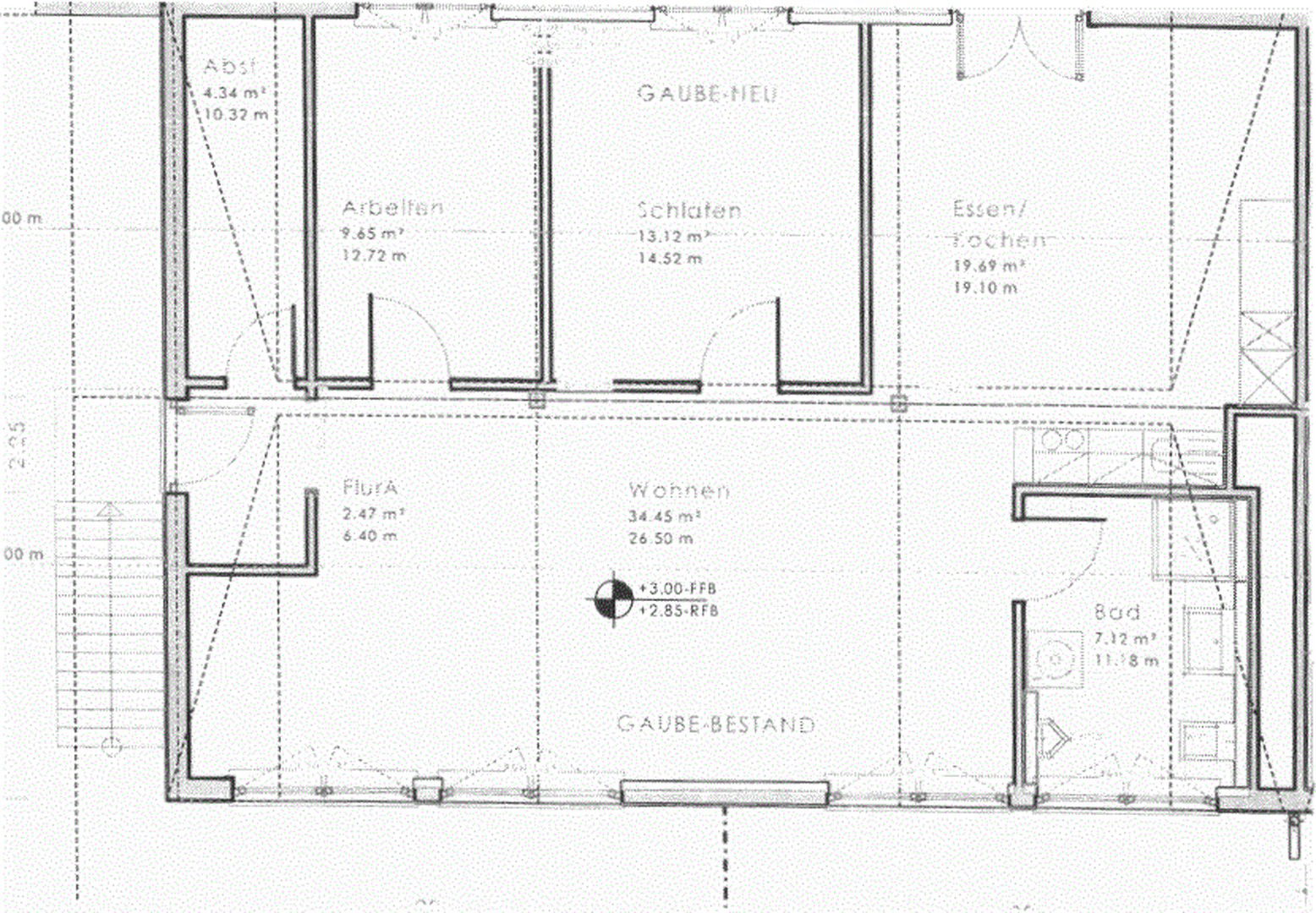 Wohnung zur Miete 935 € 3 Zimmer 98 m²<br/>Wohnfläche 1.<br/>Geschoss Bahnhofstraße 47c1 Groß-Bieberau Groß Bieberau 64401