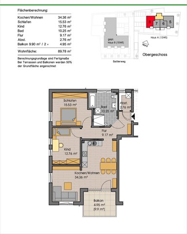 Wohnung zum Kauf provisionsfrei 341.000 € 3 Zimmer 90 m² Egg Egg 87743