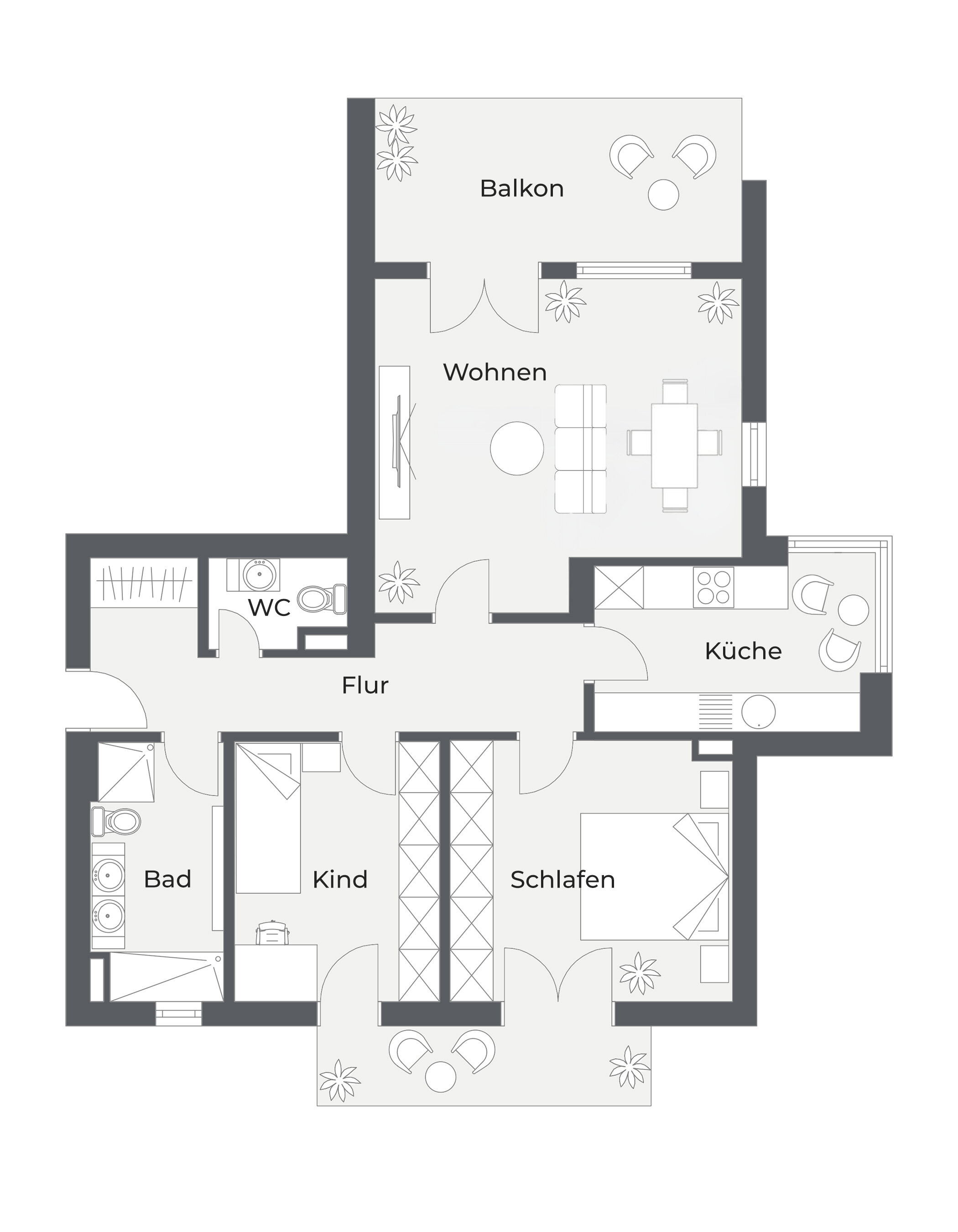 Wohnung zum Kauf 595.000 € 3 Zimmer 96 m²<br/>Wohnfläche 2.<br/>Geschoss Fürstenfeldbruck Fürstenfeldbruck 82256