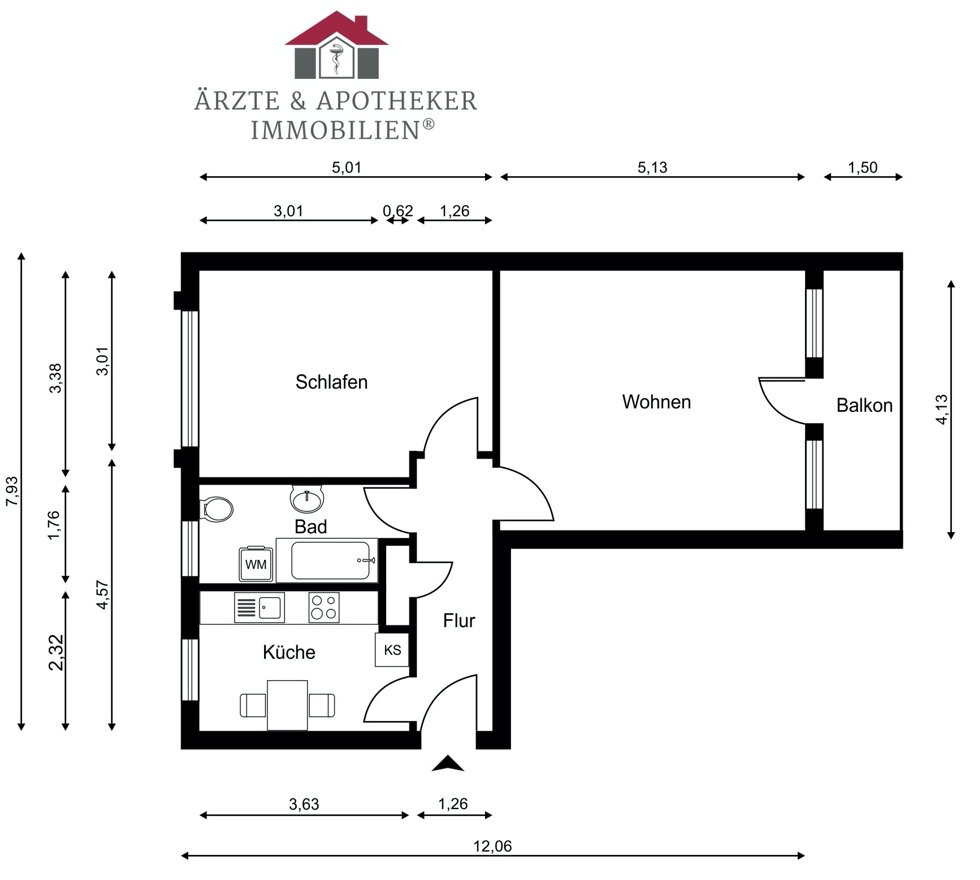 Wohnung zum Kauf 212.000 € 2 Zimmer 60 m²<br/>Wohnfläche Reppenstedt Reppenstedt 21391