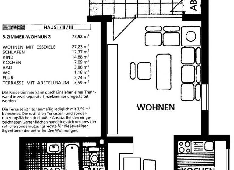 Terrassenwohnung zum Kauf als Kapitalanlage geeignet 199.000 € 3 Zimmer 73,9 m²<br/>Wohnfläche Schenefeld 22869