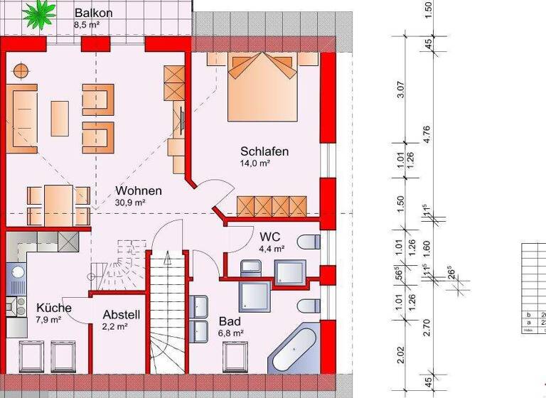 Wohnung zum Kauf 229.000 € 4 Zimmer 97 m² 1. Geschoss Neuengroden Wilhelmshaven 26386