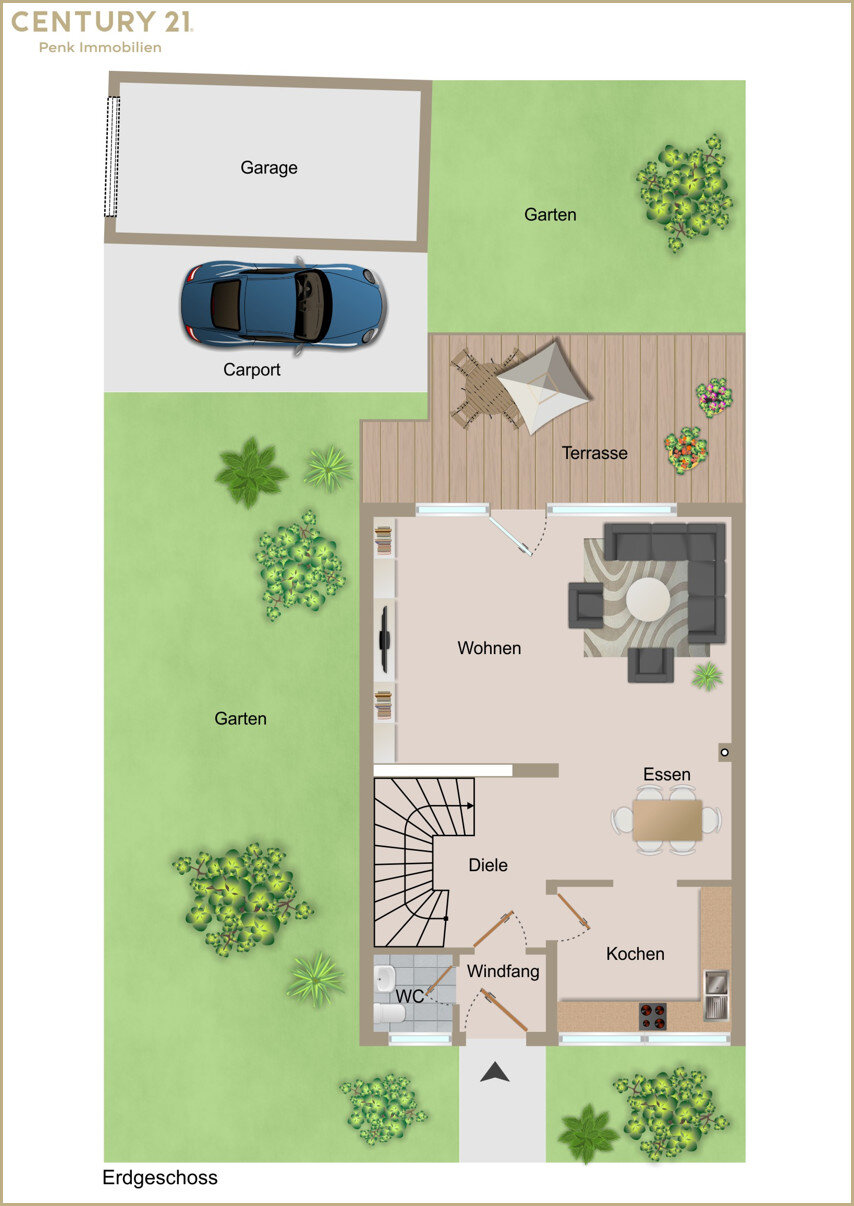 Doppelhaushälfte zur Miete 1.900 € 5 Zimmer 125 m²<br/>Wohnfläche 286 m²<br/>Grundstück Holthausen - Nord Mülheim an der Ruhr 45470