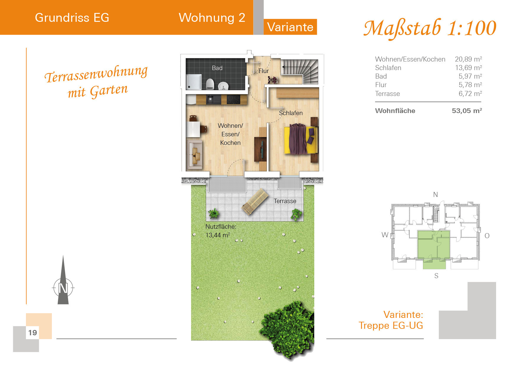 Wohnung zum Kauf provisionsfrei 210.000 € 3 Zimmer 53,1 m²<br/>Wohnfläche EG<br/>Geschoss ab sofort<br/>Verfügbarkeit Hubertusweg 32 Bergham Nittenau 93149