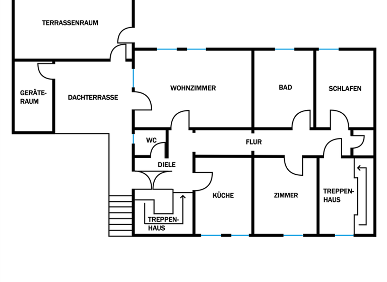 Wohnung zur Miete 780 € 3 Zimmer 100 m² 1. Geschoss frei ab 15.06.2026 Kleinweisach Vestenbergsgreuth 91487