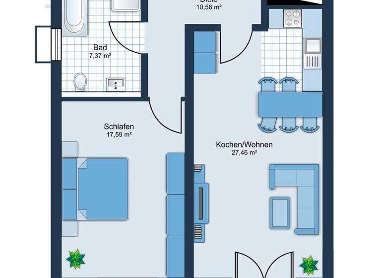 Wohnung zum Kauf 265.000 € 2,5 Zimmer 71 m²<br/>Wohnfläche Souterrain<br/>Geschoss ab sofort<br/>Verfügbarkeit Außerfeld 1 Mitterfels Mitterfels 94360