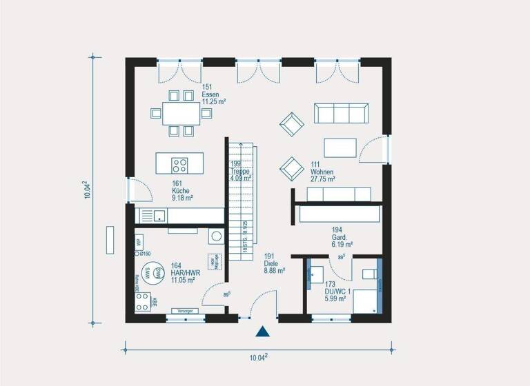 Einfamilienhaus zum Kauf provisionsfrei 576.200 € 5 Zimmer 165,9 m² 520 m² Grundstück Denkendorf 85095