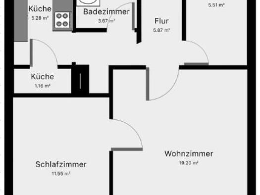 Wohnung zur Miete 1.175 € 3 Zimmer 54 m² 3. Geschoss Schwanseestraße 60 Obergiesing München 81549