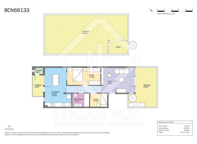Wohnung zum Kauf 595.000 € 71 m² Barcelona 08013