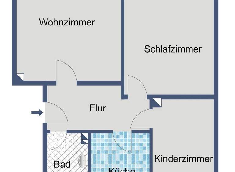 Wohnung zur Miete 440 € 3 Zimmer 62,8 m² 1. Geschoss Mühlenbergstraße 8 Rengershausen Baunatal 34225