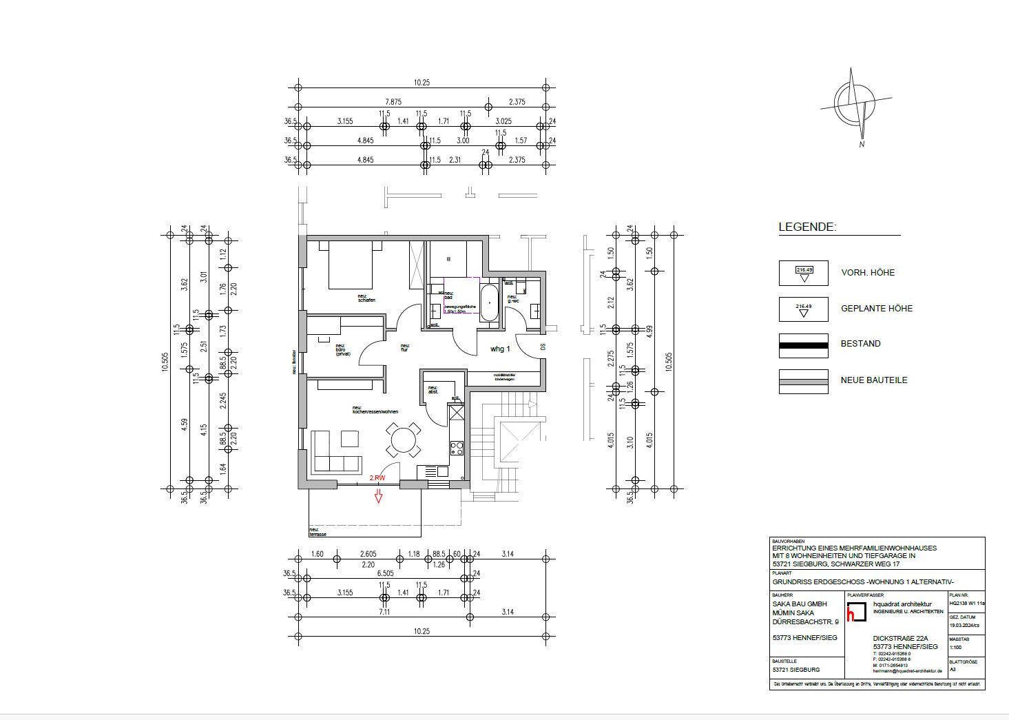 Wohnung zum Kauf provisionsfrei 434.824 € 3 Zimmer 77 m²<br/>Wohnfläche EG<br/>Geschoss Wahllokal 20 Siegburg 53721