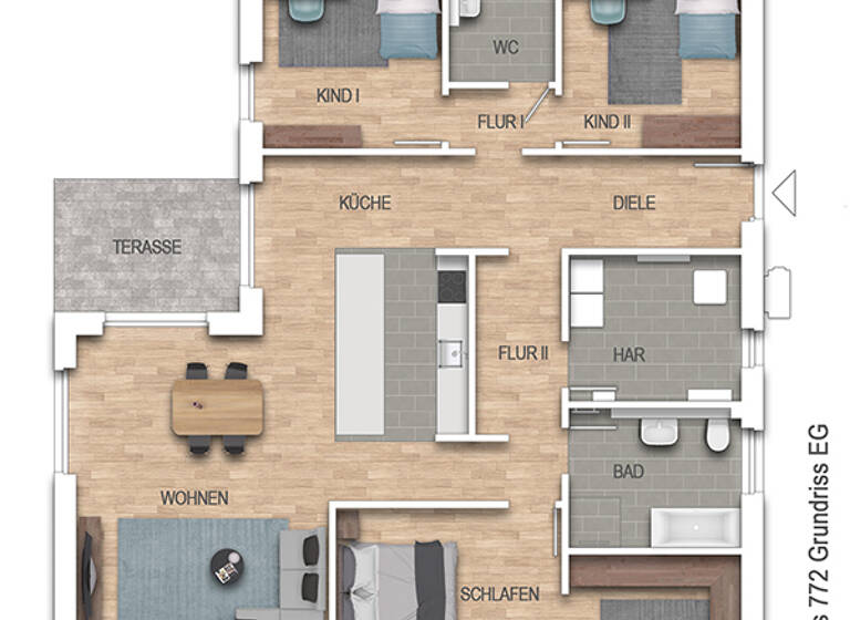 Bungalow zum Kauf 417.400 € 4 Zimmer 145 m² 977 m² Grundstück Marnerdeich 25709