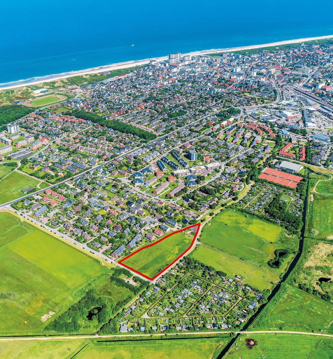 Bauerwartungsland direkt am Wohngebiet in Westerland