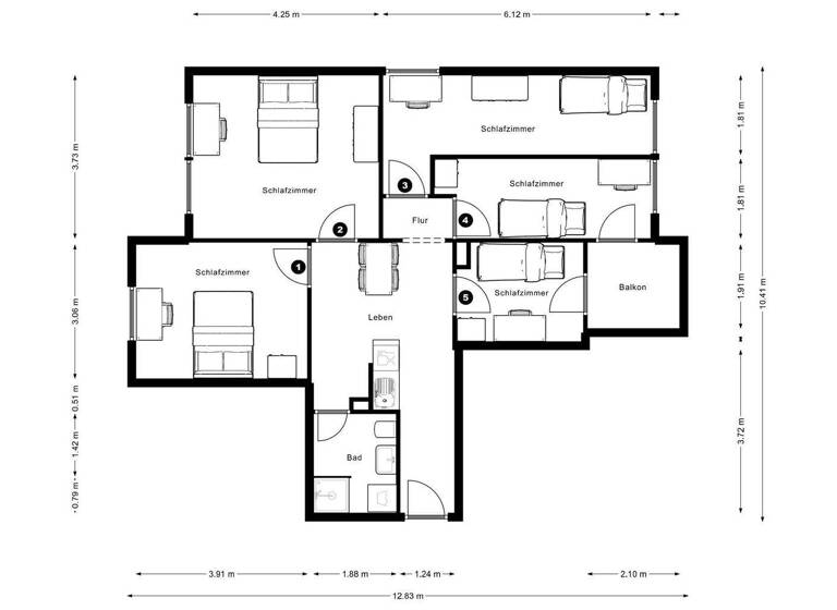 WG-Zimmer zur Miete 500 € 1 Zimmer 25 m² 3. Geschoss frei ab sofort Robert-Dißmann-Straße 6 Sossenheim Frankfurt am Main 65936