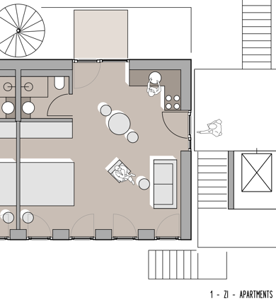 Wohnung zur Miete - Neubau 702 € 1 Zimmer 37,2 m² frei ab 01.07.2025 Fürstenbergstraße 41 Fuerstenberg Konstanz 78467