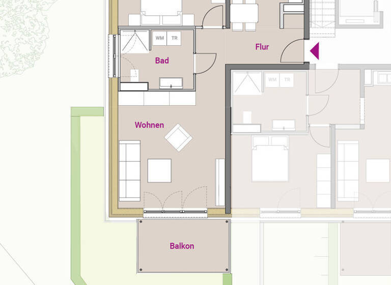 Wohnung zum Kauf 339.900 € 2 Zimmer 66,7 m²<br/>Wohnfläche 1.<br/>Geschoss Roth Roth 91154
