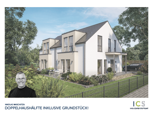 Doppelhaushälfte zum Kauf provisionsfrei 706.600 € 6 Zimmer 120 m² 228 m² Grundstück Schwaikheim 71409