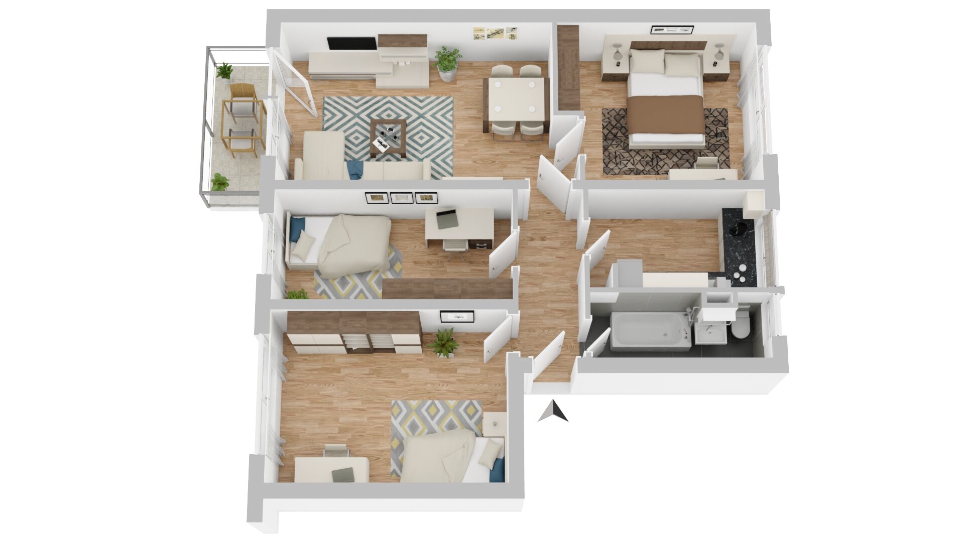 Wohnung zur Miete 366 € 4 Zimmer 74,7 m²<br/>Wohnfläche 5.<br/>Geschoss Karl-Marx-Straße 54 Wahlbezirk 74 Suhl 98527