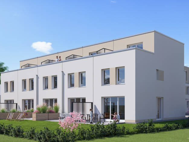 Reihenendhaus zur Miete - Erstbezug 1.920 € 5,5 Zimmer 120 m² 180 m² Grundstück Leeheim Riedstadt / Leeheim 64560