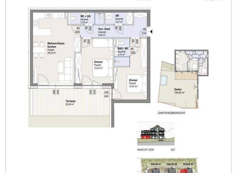 Wohnung zum Kauf 579.000 € 3 Zimmer 80,3 m² Hochrindl 9571