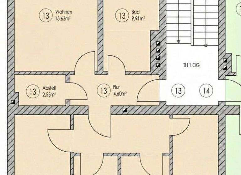 Wohnung zur Miete 950 € 4 Zimmer 75 m² 1. Geschoss Fürstenwalde 15517