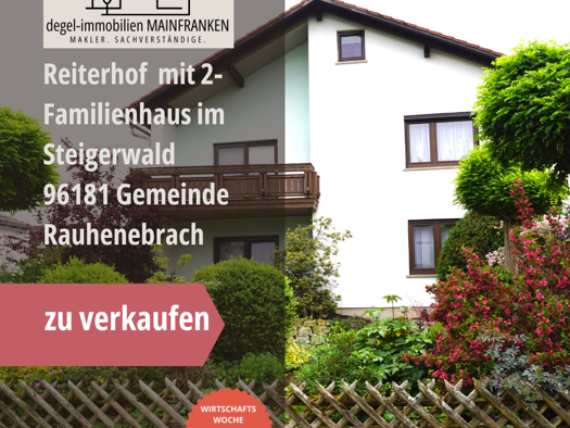 Wohn- und Geschäftshaus zum Kauf 642.000 € 8 Zimmer 206 m² 8.323 m² Grundstück Untersteinbach Rauhenebrach 96181