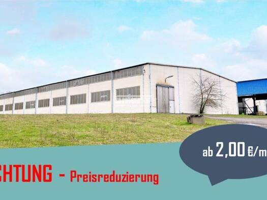 Lagerhalle zur Miete 2.173 m² Lagerfläche teilbar ab 2.173 m² Stregda Eisenach 99817