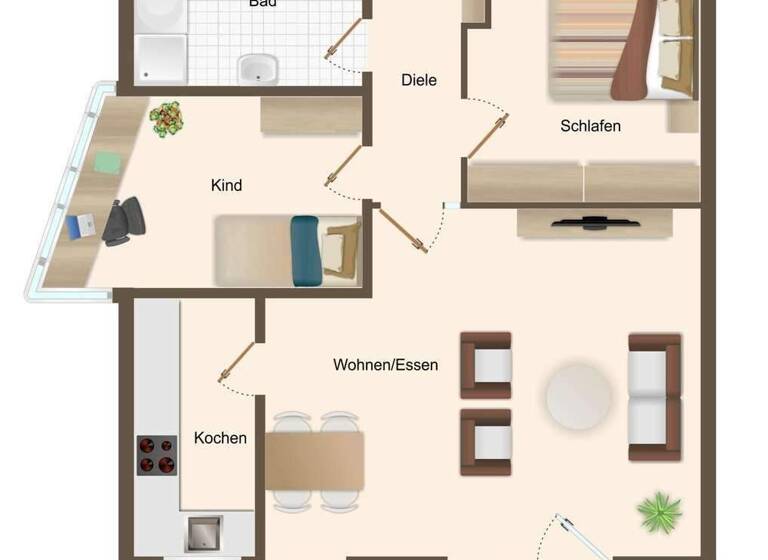 Wohnung zur Miete 730 € 3 Zimmer 73,6 m² 1. Geschoss frei ab sofort Nördlingen 86720