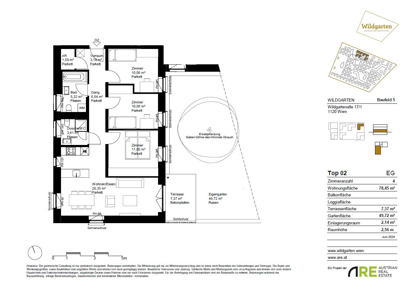 Wohnung zur Miete 1.088 € 4 Zimmer 78,5 m²<br/>Wohnfläche EG<br/>Geschoss 01.02.2025<br/>Verfügbarkeit Wien 1120